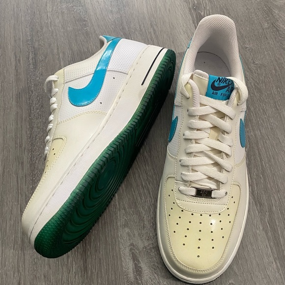 Off white , cream , blue , Green AF1 Low - Picture 8 of 15